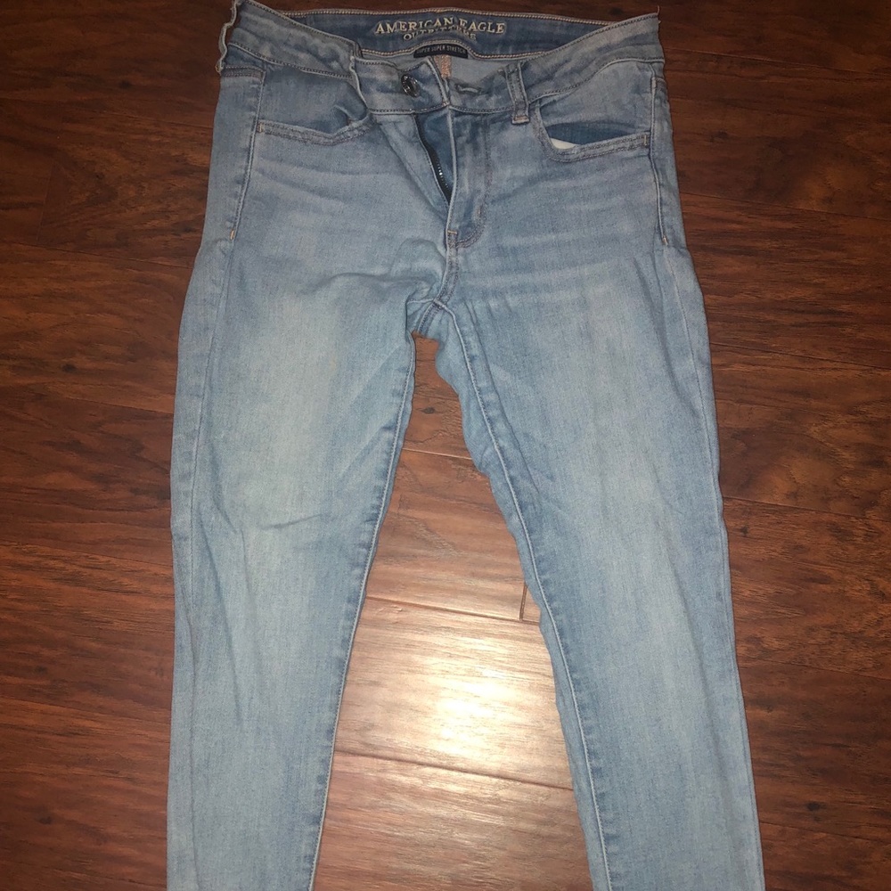 light jeans from american eagle
